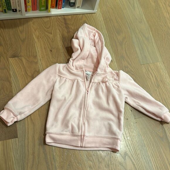 Carters pink micro fleece zip up hoodie 18m - Picture 1 of 3